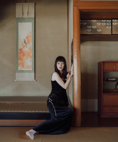 velour pencil skirt【金継ぎ】