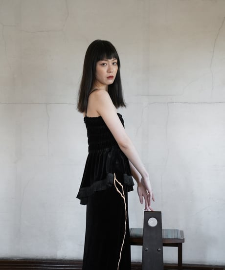 velour pencil skirt【金継ぎ】