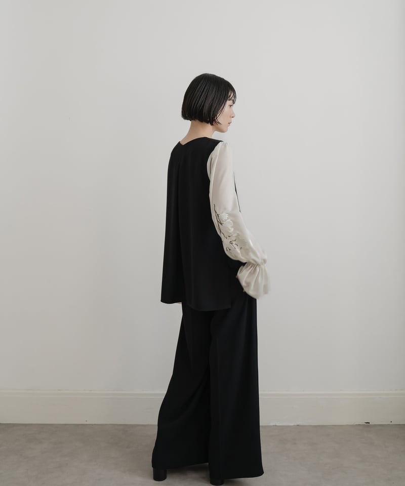 花を着るセットアップ 〈ブラウス〉【白木蓮】 | iCONOLOGY 花を着るセットアップ 〈ブラウス〉【白木蓮】 | iCONOLOGY