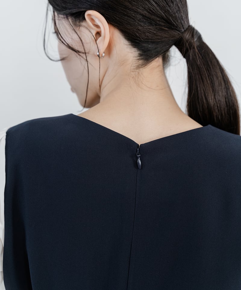 花を着るワンピース#02【桜】-navy- | iCONOLOGY