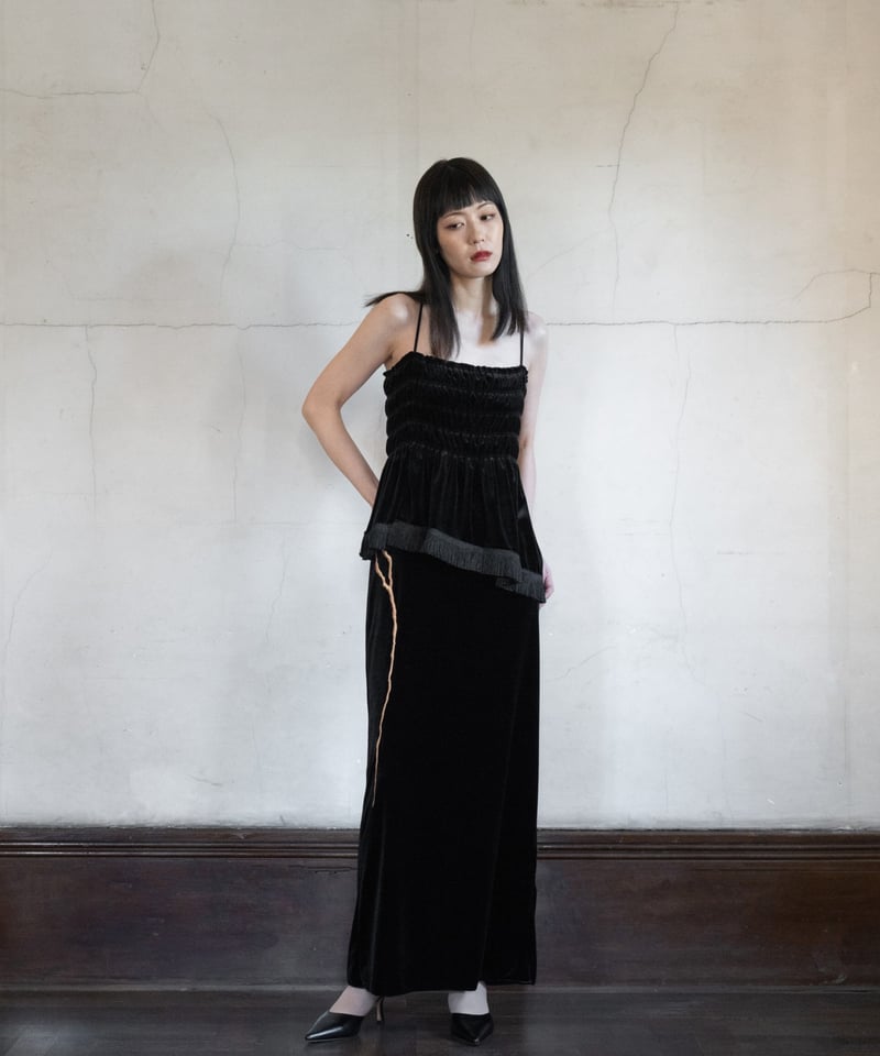 velour pencil skirt【金継ぎ】 | iCONOLOGY