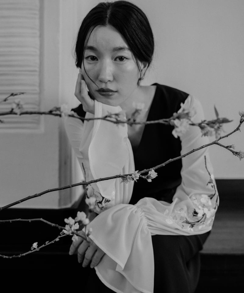 花を着るワンピース#02【桜】-navy- | iCONOLOGY