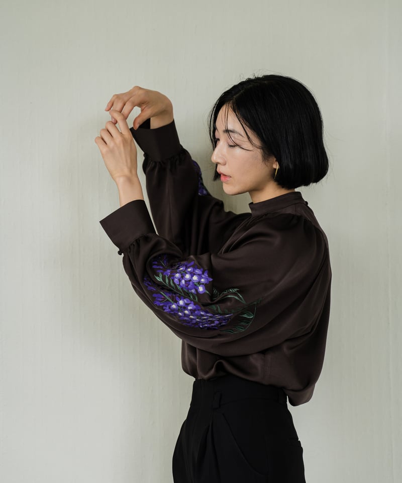 花を着るブラウス#05【藤】 -brown- | iCONOLOGY