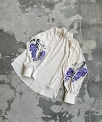 (未使用) iCONOLOGY の花を着るブラウス#04 花を着るブラウス#04【松】-ivory- | iCONOLOGY