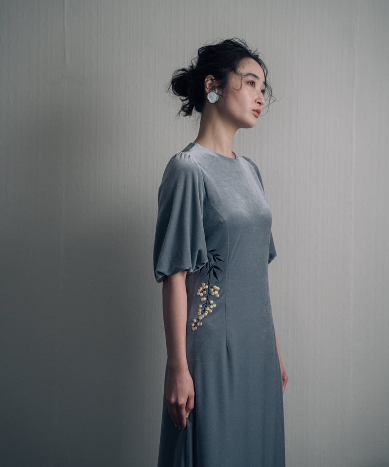 花を着るワンピース#06【南天】-gray- | iCONOLOGY