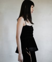 velour shirring camisole