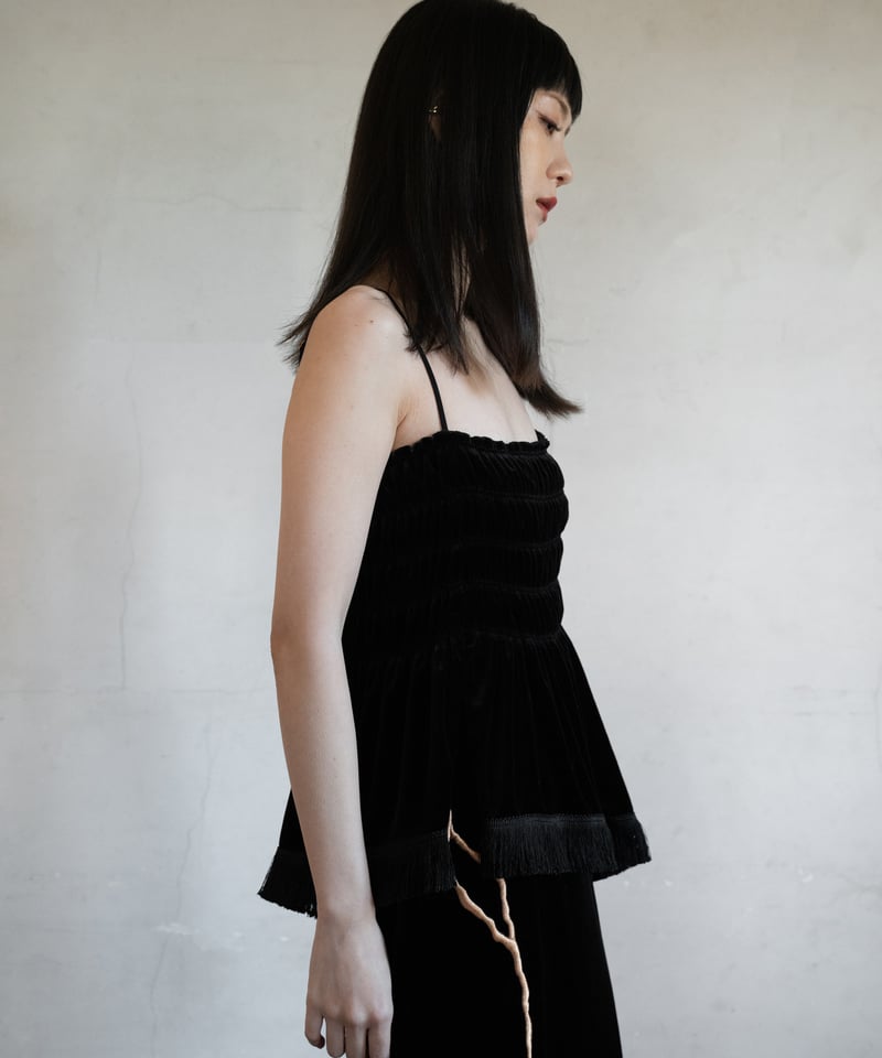 velour shirring camisole | iCONOLOGY