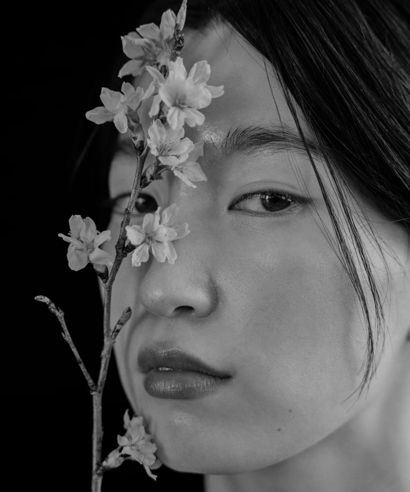 花を着るワンピース#02【桜】-navy- | iCONOLOGY