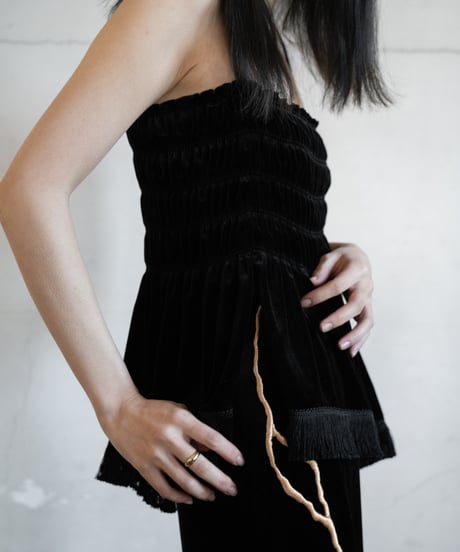 velour pencil skirt【金継ぎ】
