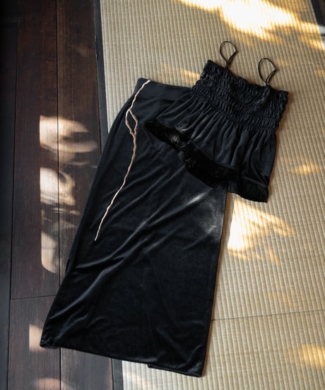 velour pencil skirt【金継ぎ】