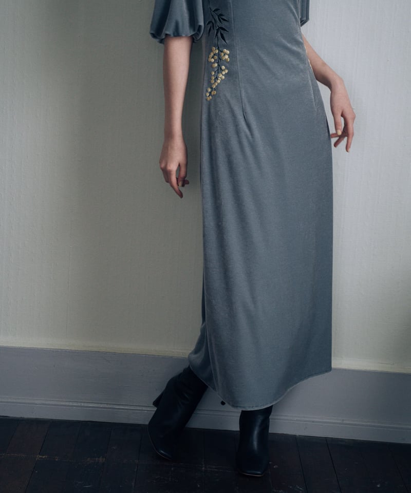 花を着るワンピース#06【南天】-gray- | iCONOLOGY