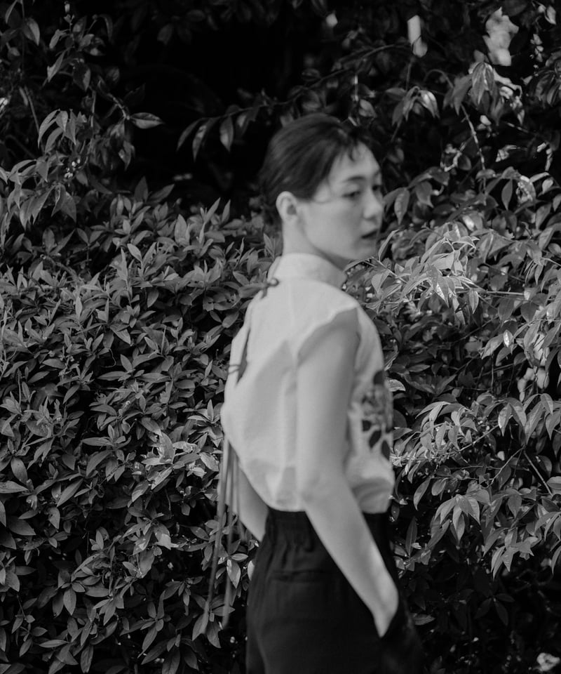 花を着るブラウス#01【紫陽花】-white- | iCONOLOGY