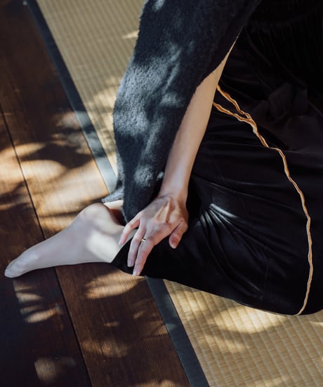 velour pencil skirt【金継ぎ】