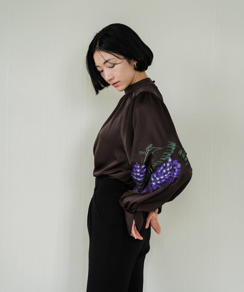 花を着るブラウス#05【藤】 -brown- | iCONOLOGY