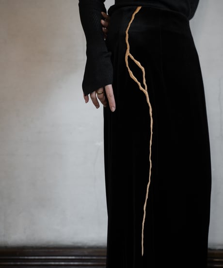 velour pencil skirt【金継ぎ】