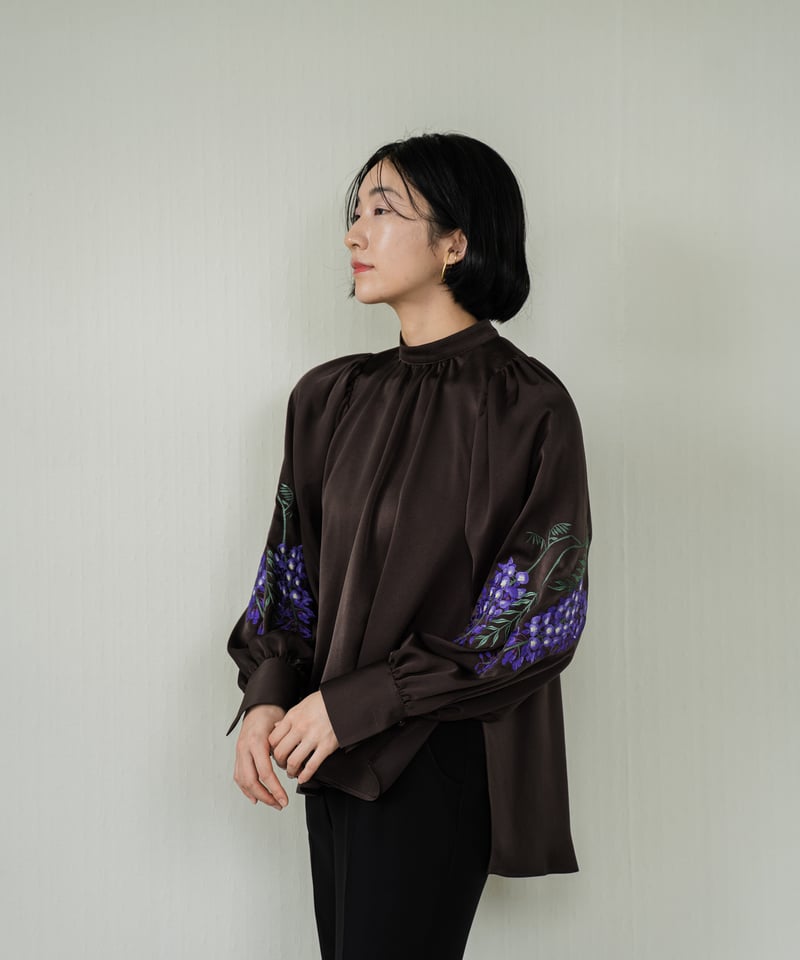 花を着るブラウス#05【藤】 -brown- | iCONOLOGY