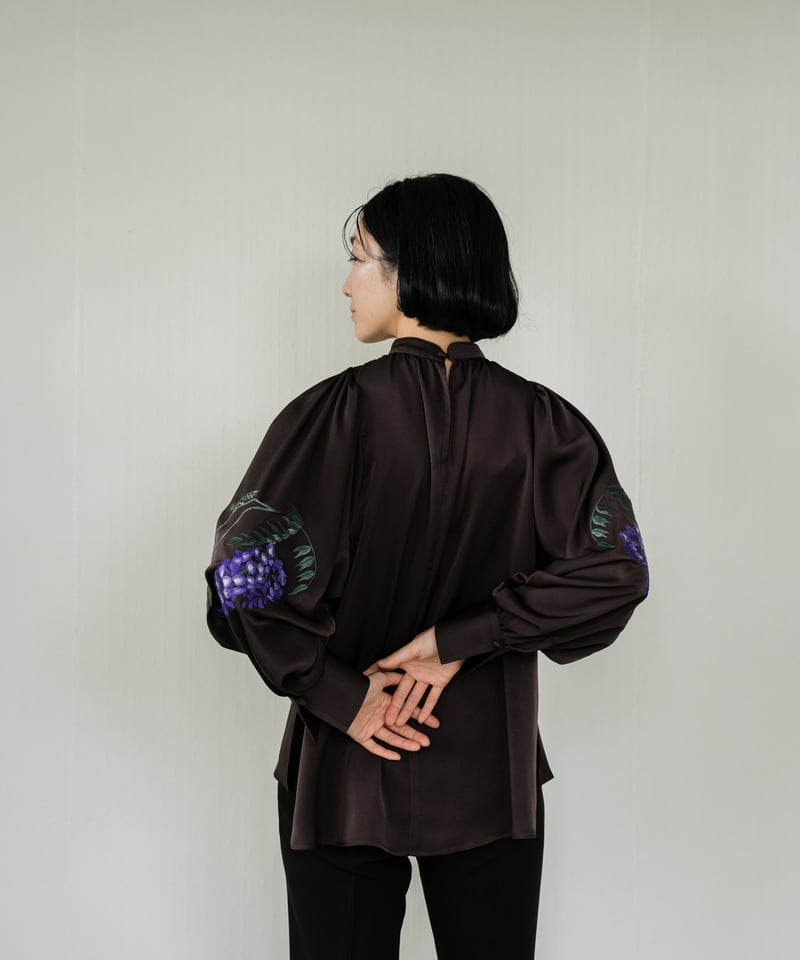 花を着るブラウス#05【藤】 -brown- | iCONOLOGY