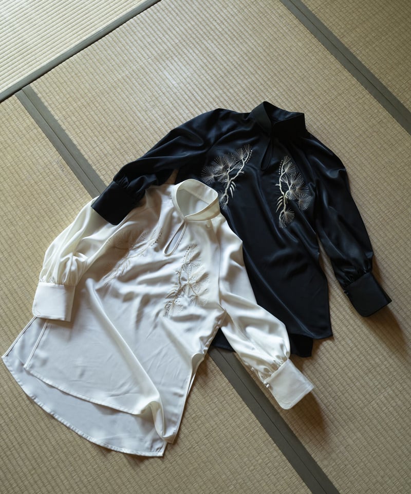 花を着るブラウス#04【松】-ivory- | iCONOLOGY 花を着るブラウス#04【松】-ivory- | iCONOLOGY