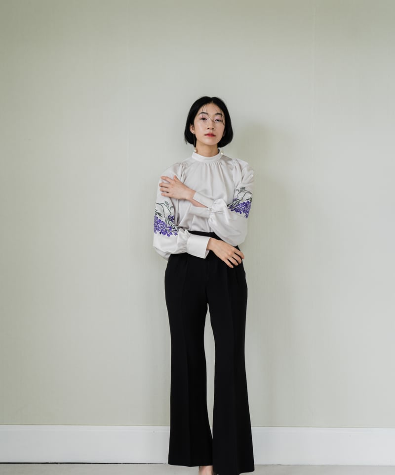 iconology 桜　ブラウス 花を着るブラウス#05【藤】 -lightgray- | iCONOLOGY