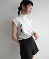 (未使用) iCONOLOGY の花を着るブラウス#04 花を着るブラウス#04【松】-ivory- | iCONOLOGY