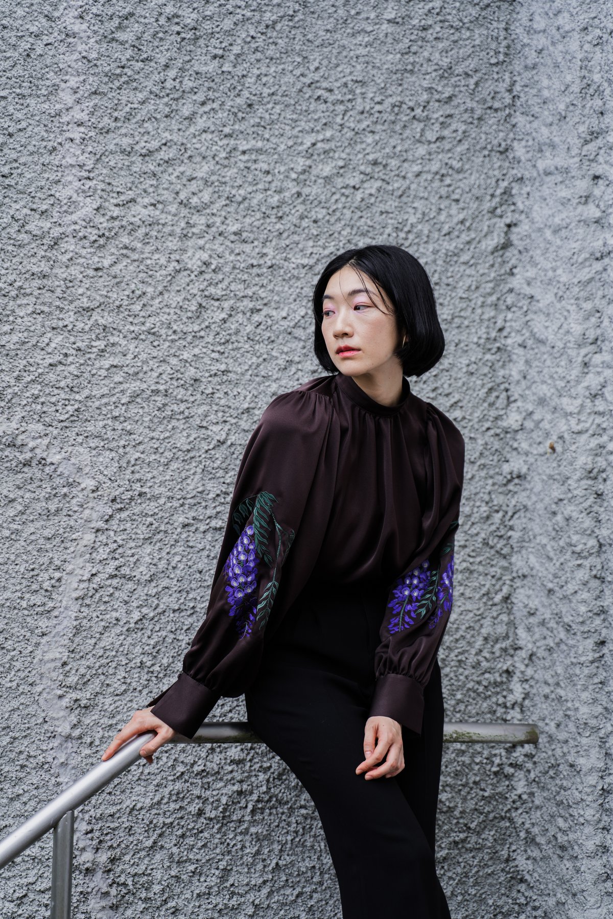 花を着るブラウス#05【藤】 -brown- | iCONOLOGY