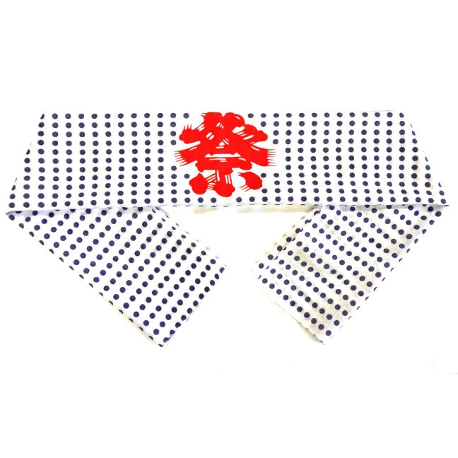 【★非売品★】サムライチャンプルー 豆絞りてぬぐい 祭ハチマキ/祭豆てぬぐい 豆絞り33cm×90cm | 上田楽器ONLINE STORE