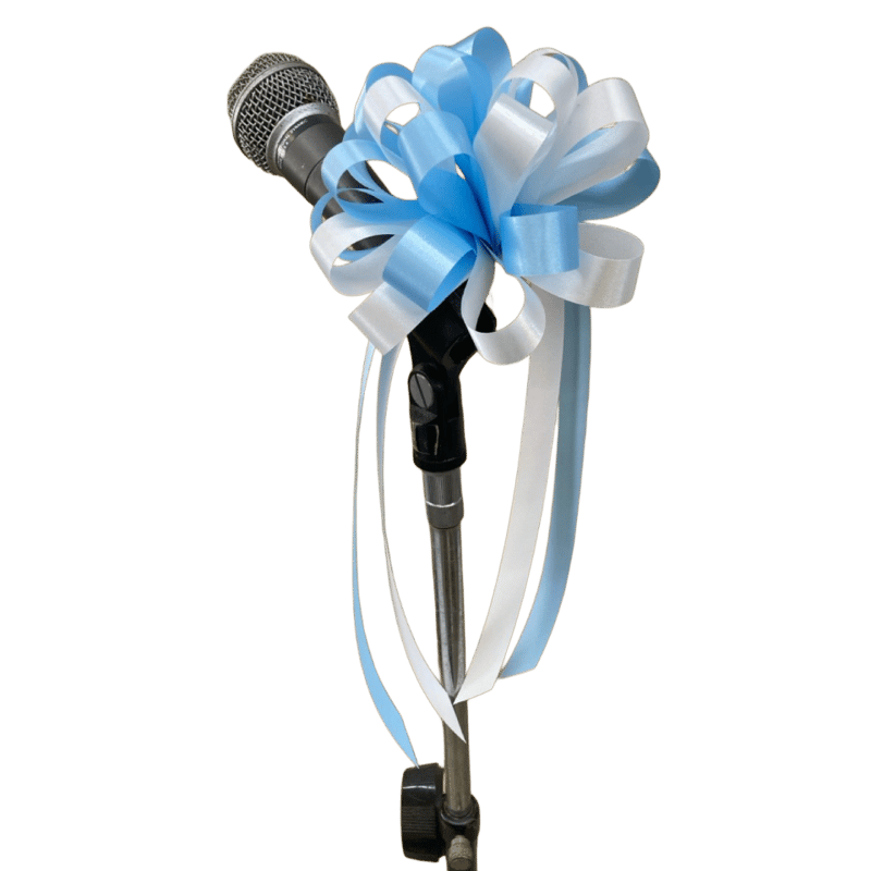 マイク用リボン各色（イベント・式典/装飾用）サテン中 | 上田楽器