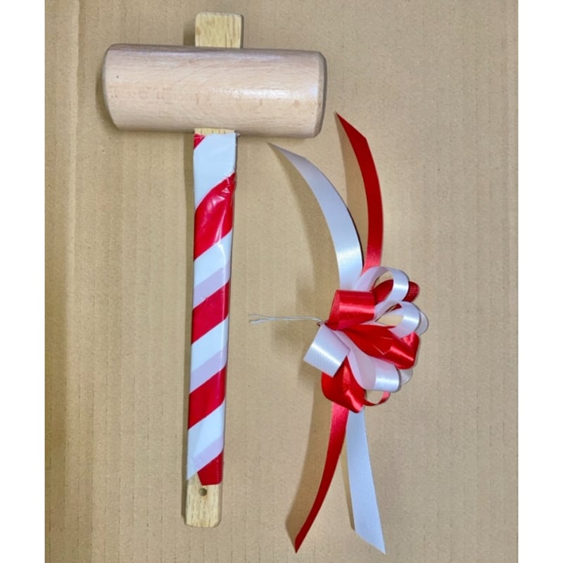 ringo　鏡開き用　木槌 鏡割り/鏡開き用 木槌リボン付 全長30cm/220g | 上田楽器ONLINE STORE