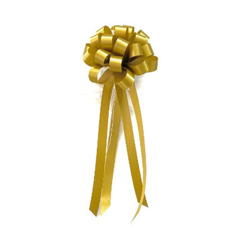 テープカット用リボン/花◇金サテン（中）全長約30cm | 上田楽器ONLINE