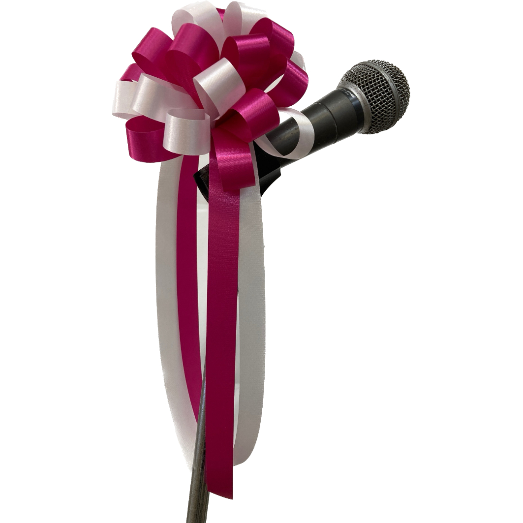 マイク用リボン各色（イベント・式典/装飾用）サテン中 | 上田楽器