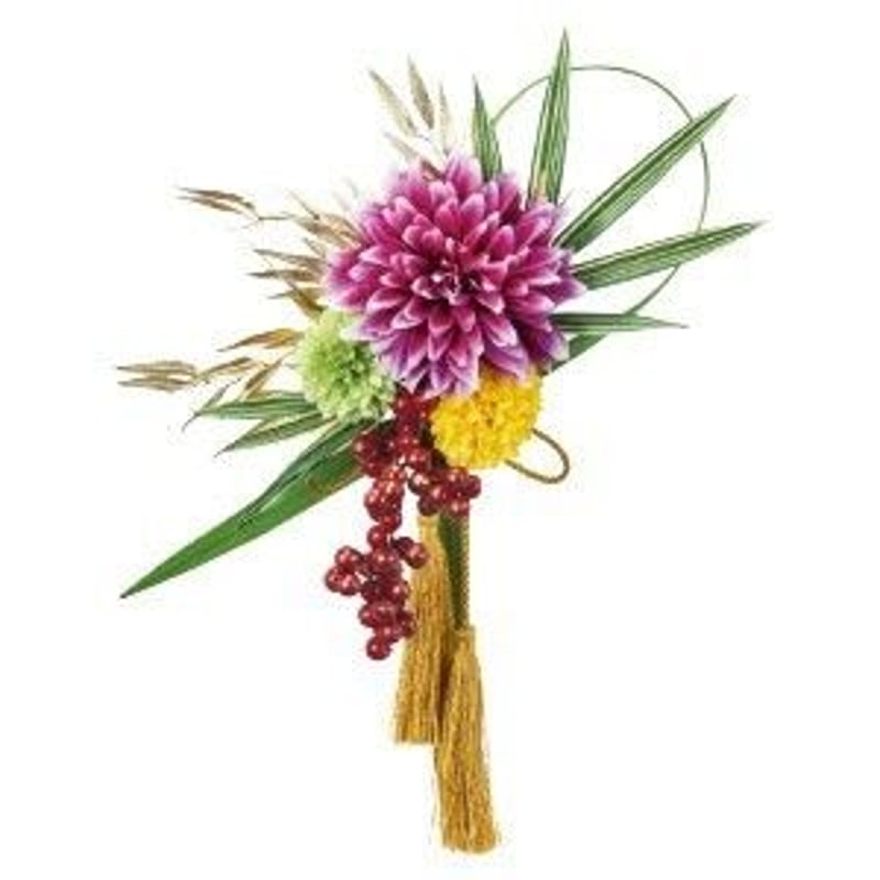 正月壁飾り◇ダリアと菊◇アレンジブーケ 造花 | 上田楽器ONLINE STORE 正月壁飾り◇ダリアと菊◇アレンジブーケ 造花 | 上田楽器ONLINE STORE