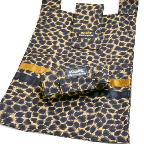 【OUTLET】SA-CHE レオパードナイロン エコバッグ  CUORE