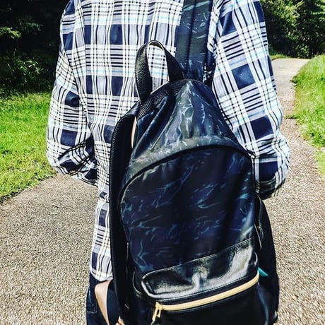 【OUTLET】SA-CHE カモフラナイロン × レザーポケット バックパック  TIGRE