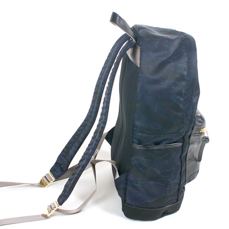 【OUTLET】SA-CHE カモフラナイロン × レザーポケット バックパック  TIGRE