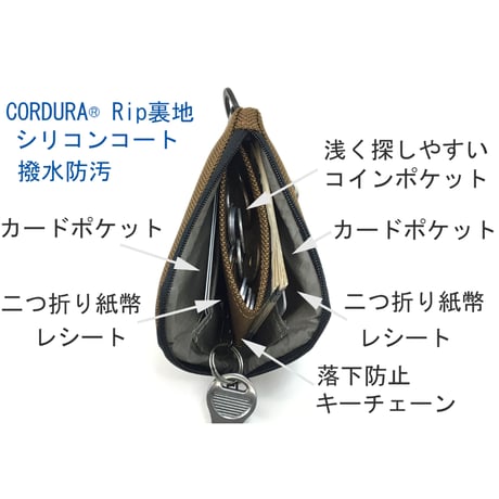 SA-CHE コーデュラ バリスティック® アウトドア UL ミニウォレット プラス