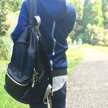 【OUTLET】SA-CHE カモフラナイロン × レザーポケット バックパック  TIGRE