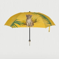 ホリデイ サファリ アンブレラ (折りたたみ晴雨兼用傘　ミニ）Curious Simba
