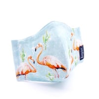 ハッピーアートマスク Flamingo Pool Aqua(大人用M)