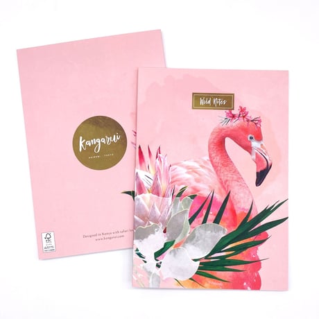 ワイルドノート（ブランク）Floral Flamingo