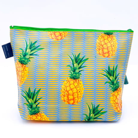 SafariポーチDuo：Pineapple Rhino　パイナップル ライノ（タッセルの色は変わる場合があります）
