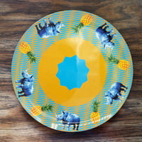 アドベンチャー プレート（L）Pineapple Rhino