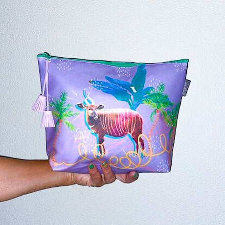 サファリポーチ(L)マチ付き Mountain Bongo（タッセルの色は変わる場合があります）