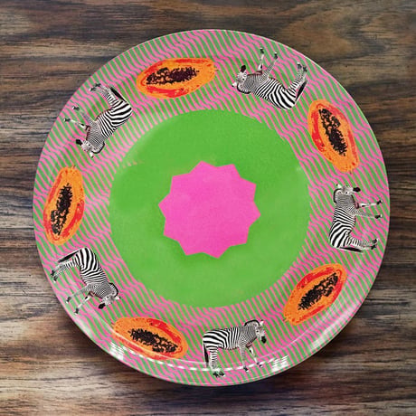 アドベンチャー プレート（L）Papaya Zebra