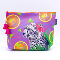 サファリポーチ(L)マチ付き Citrus Cheetah（タッセルの色は変わる場合があります）