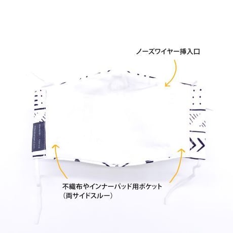ハッピーアートマスク　Mud Cloth(大人用M)