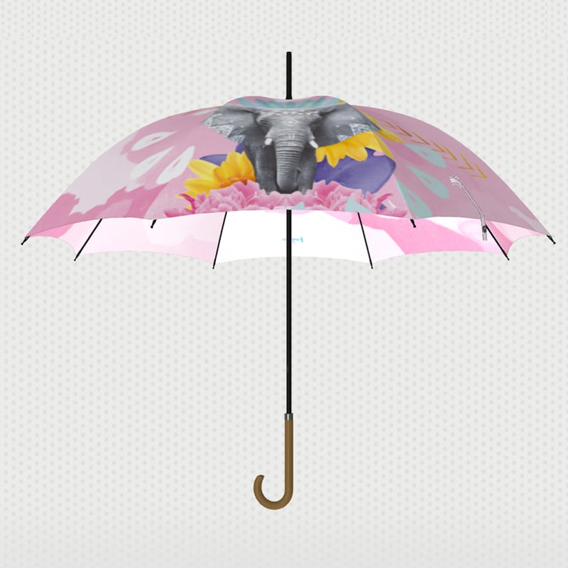 ★新品★イイダ傘店　雨傘　サファリ 傘・折りたたみ傘・日傘の販売 ショートワイド傘 遮熱&完全遮光