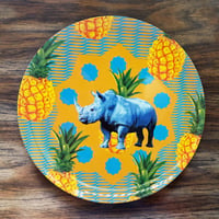 アドベンチャー プレート（S) Pineapple Rhino