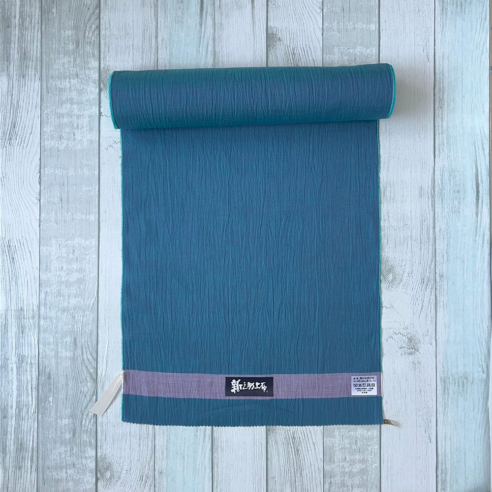 専用！！　　　　新之助上布　未使用お仕立て品　玉虫　ネイビー×ブラウン 専用！！ 新之助上布 未使用お仕立て品 玉虫 ネイビー×ブラウン