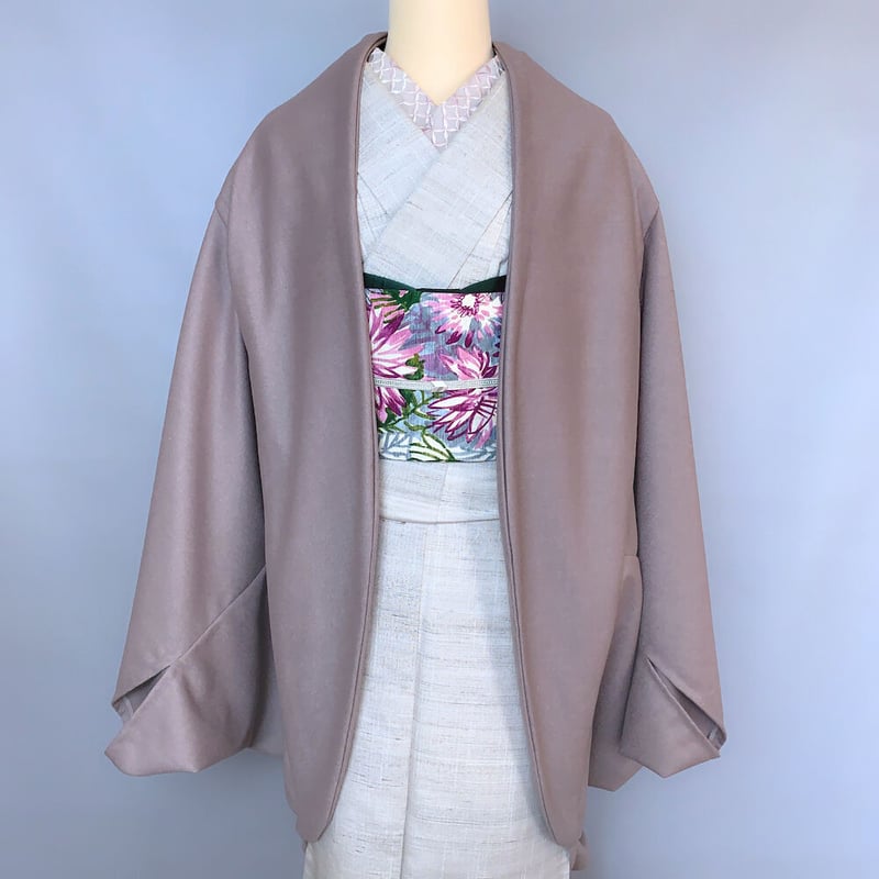 workshopさかりや】カーディガンコート（ピンクブラウン） | KIMONO