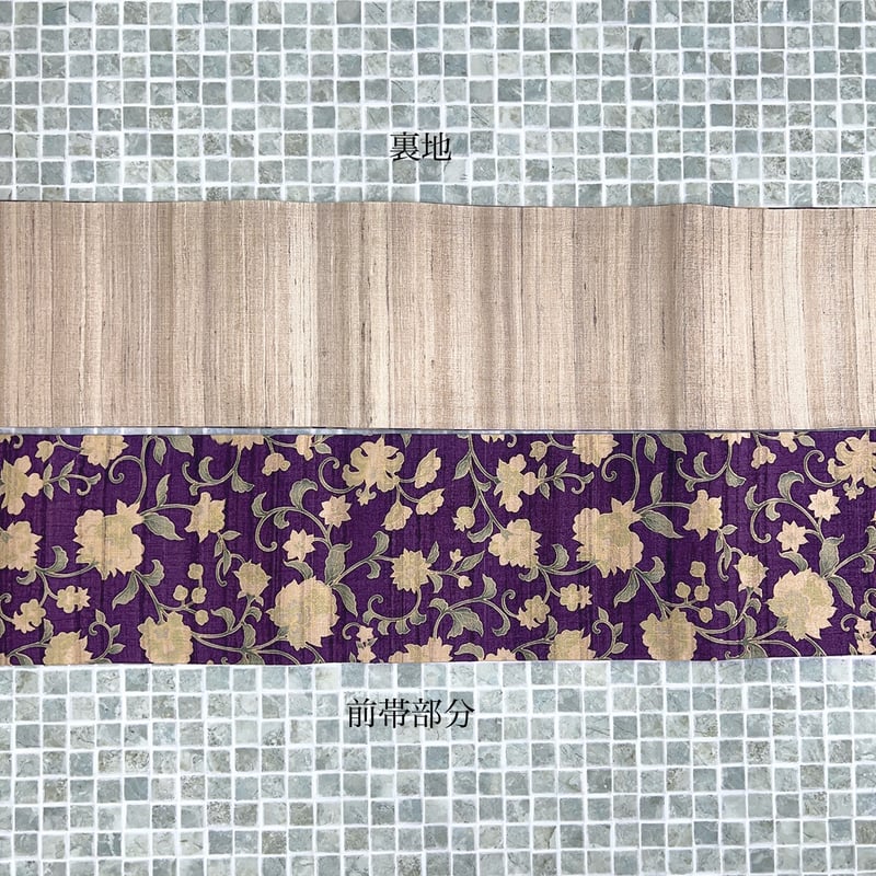 ギャラリー凜 半巾帯 楽天市場】半幅帯 正絹《ギャラリー凛》古渡更紗 ピンクベージュに花